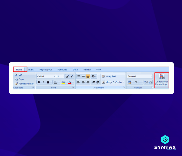 Conditional Formatting in microsoft excel